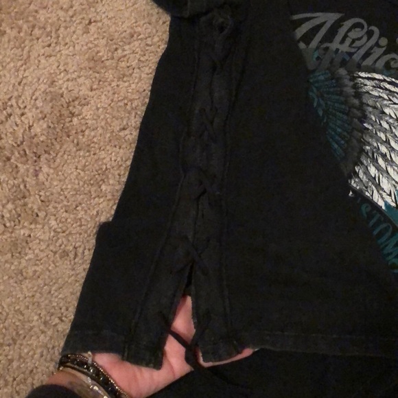 Affliction brand side open crop top - Picture 3 of 3